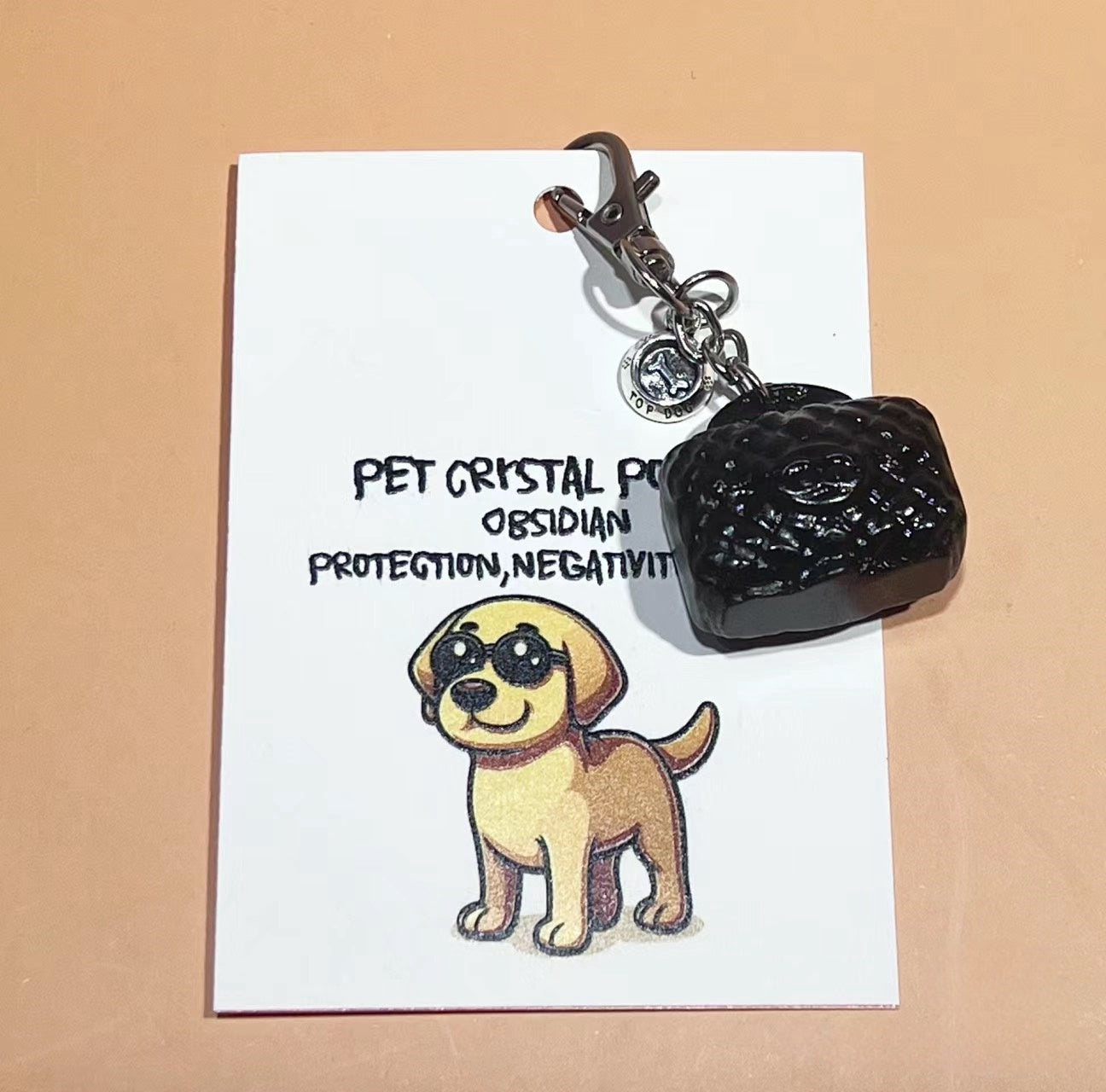 Gem Guardians ā Momo & Sasa Custom Pet Crystal Quartz Tag