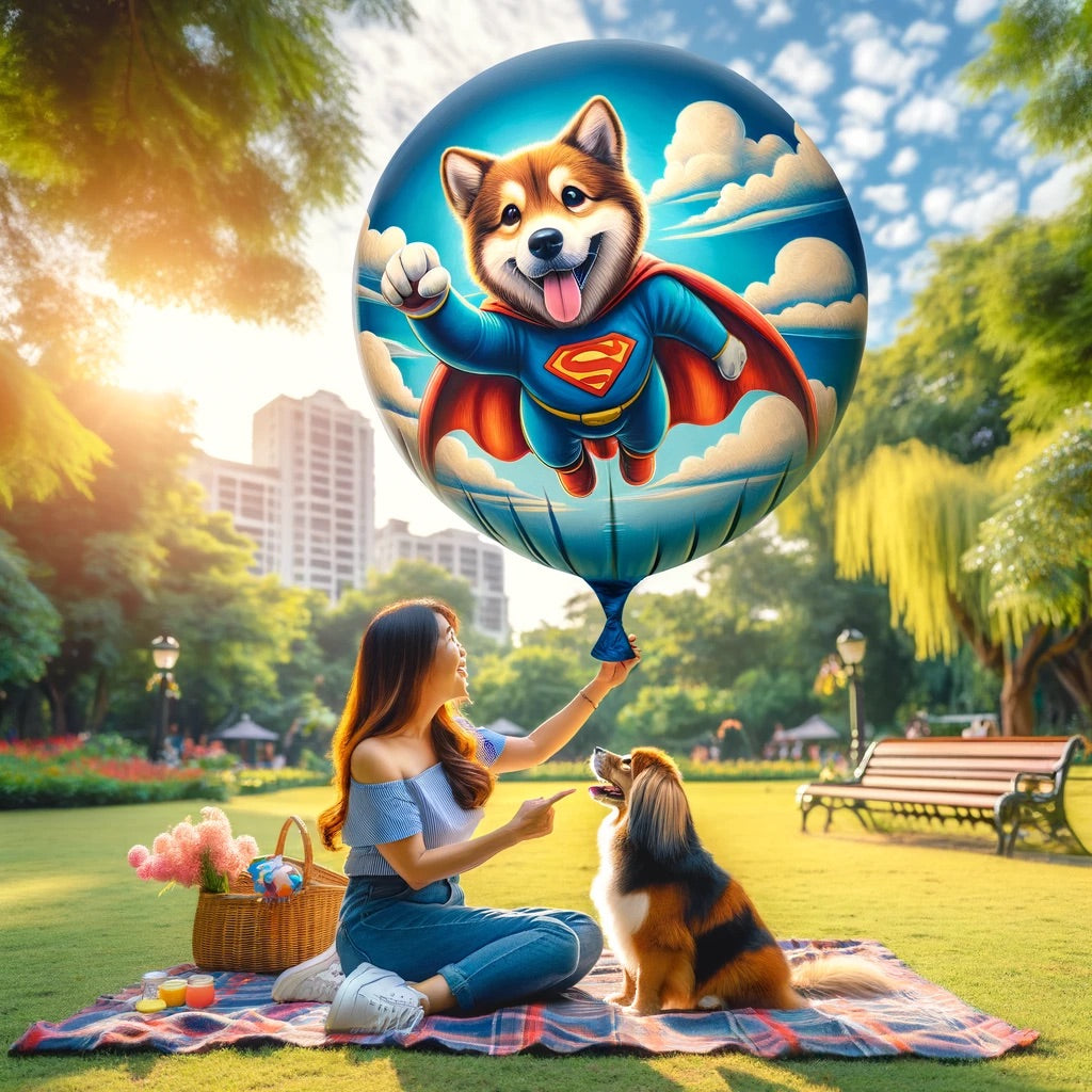 Breezy Bubbles - Momo & Sasa Custom Pet Balloon