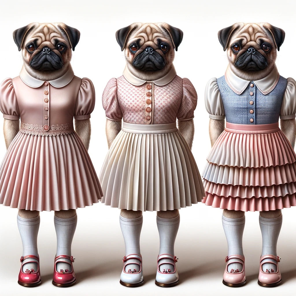 Paws & Pose - Momo & Sasa Custom Pet Portrait - Pet Fashion Model