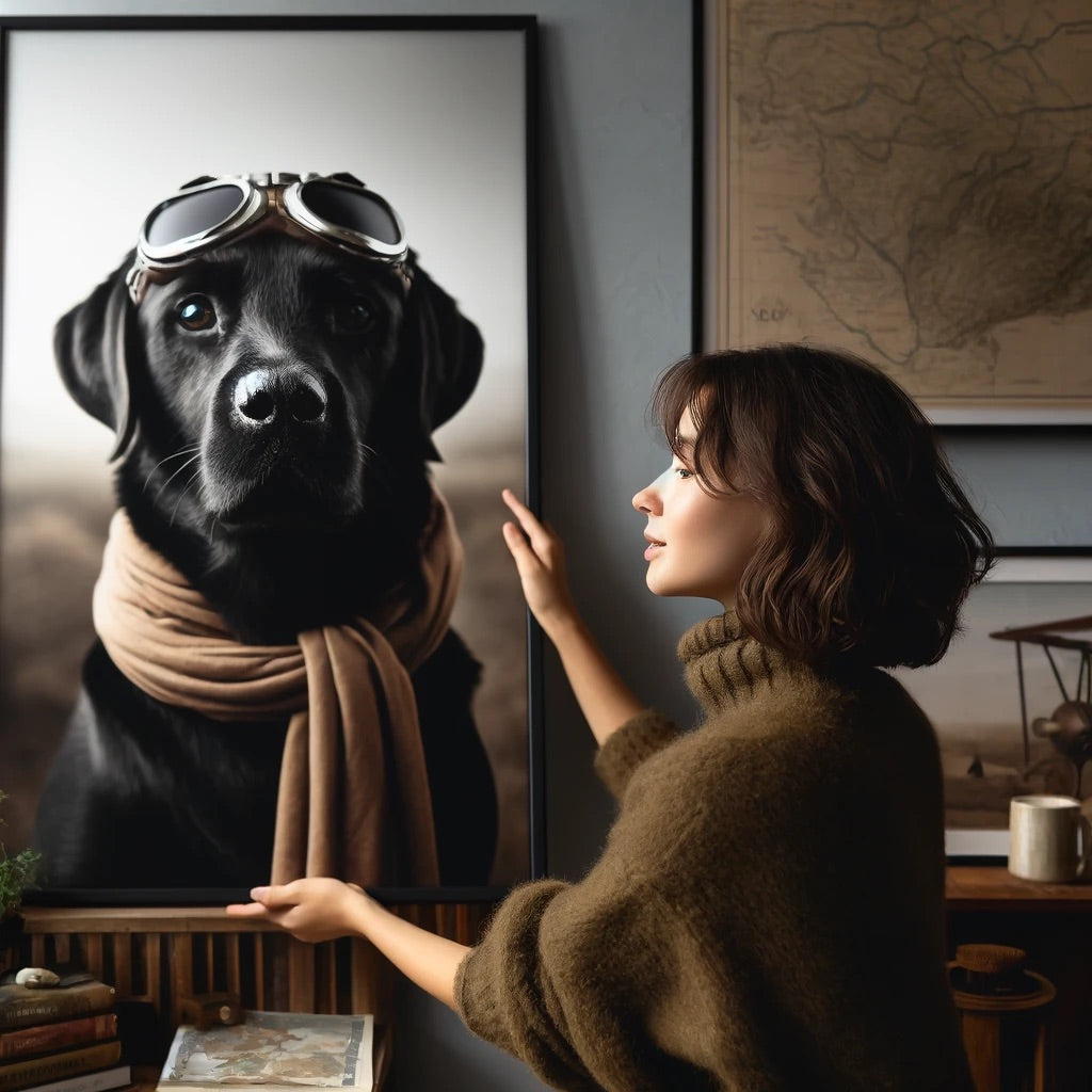 Whimsical Paws - Momo & Sasa Custom Pet Framed Print