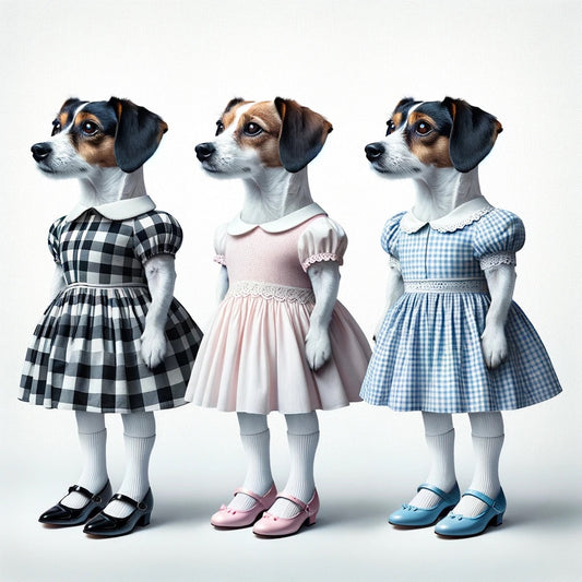 Paws & Pose - Momo & Sasa Custom Pet Portrait - Pet Fashion Model