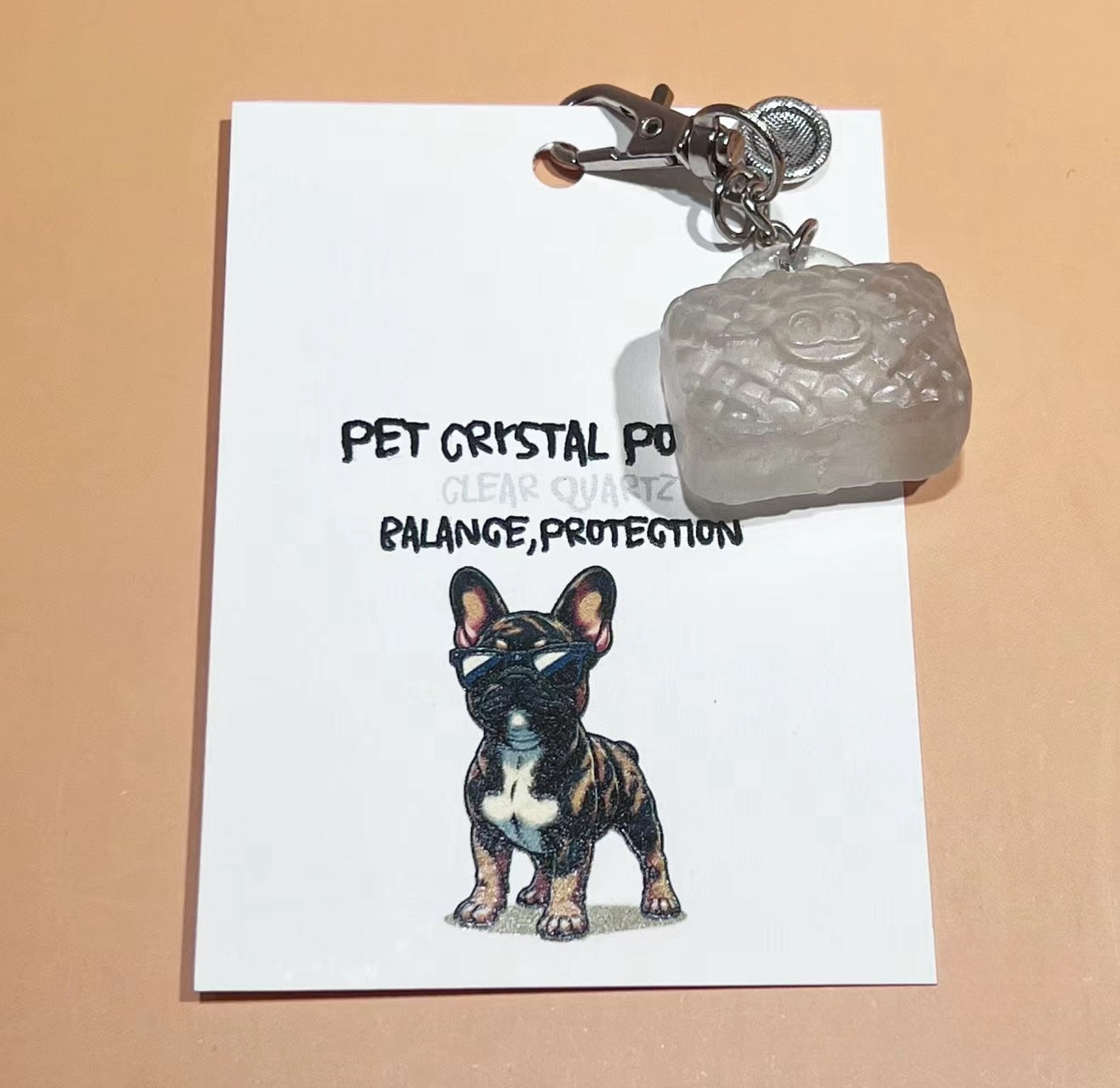 Gem Guardians ā Momo & Sasa Custom Pet Crystal Quartz Tag