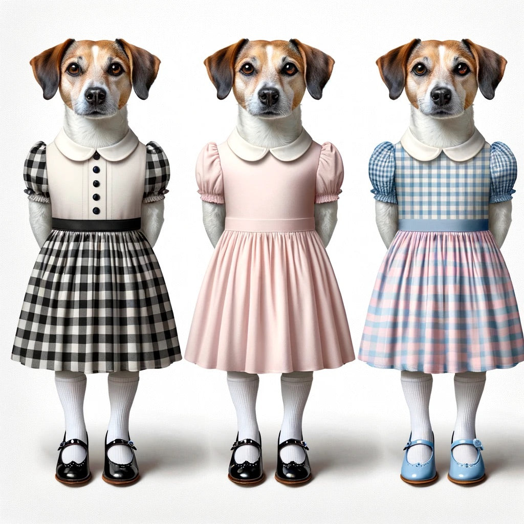 Paws & Pose - Momo & Sasa Custom Pet Portrait - Pet Fashion Model