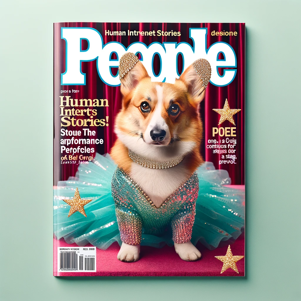 Paw Vogue Canvas - Momo & Sasa Custom Pet Magazine Cover