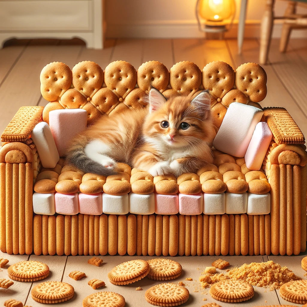 Sweet Paws - Momo & Sasa Custom Pet Portrait - Pet in Dessertland