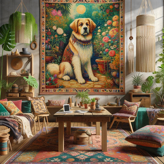 Woven Whimsy – Momo & Sasa Custom Pet Tapestry