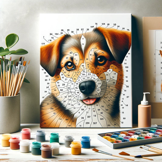 Paws & Paints - Momo & Sasa Custom Paint by Numbers Kit