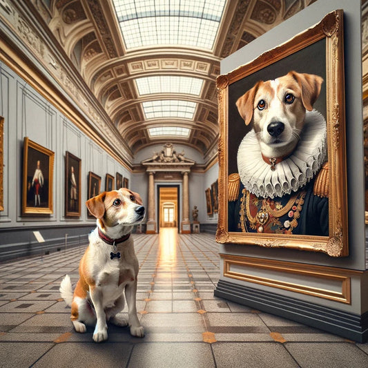 Regal Rovers - Momo & Sasa Custom Pet Portrait - Museum Masterpiece