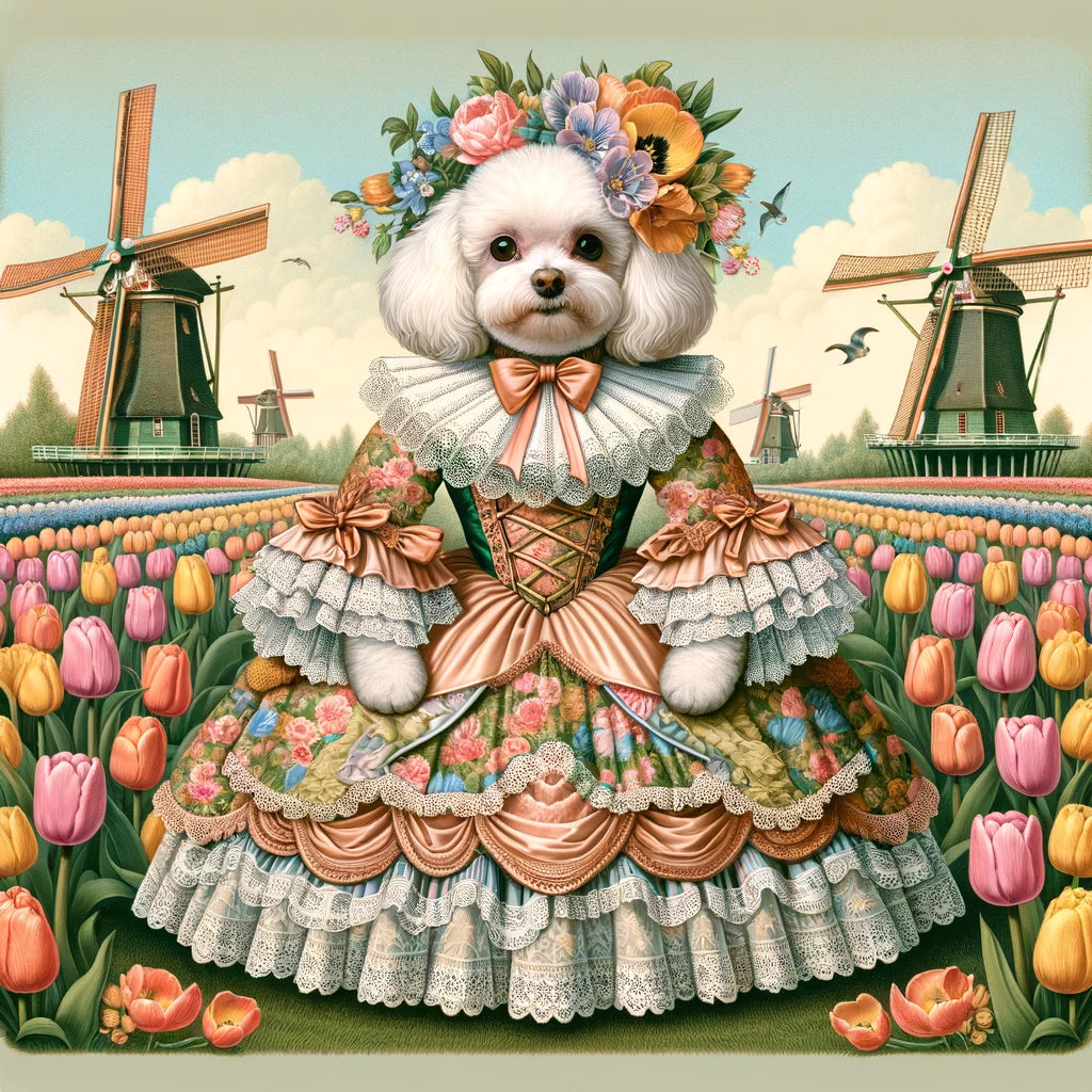Cultural Canines - Momo & Sasa Custom Pet Portrait - Pet In European Culture
