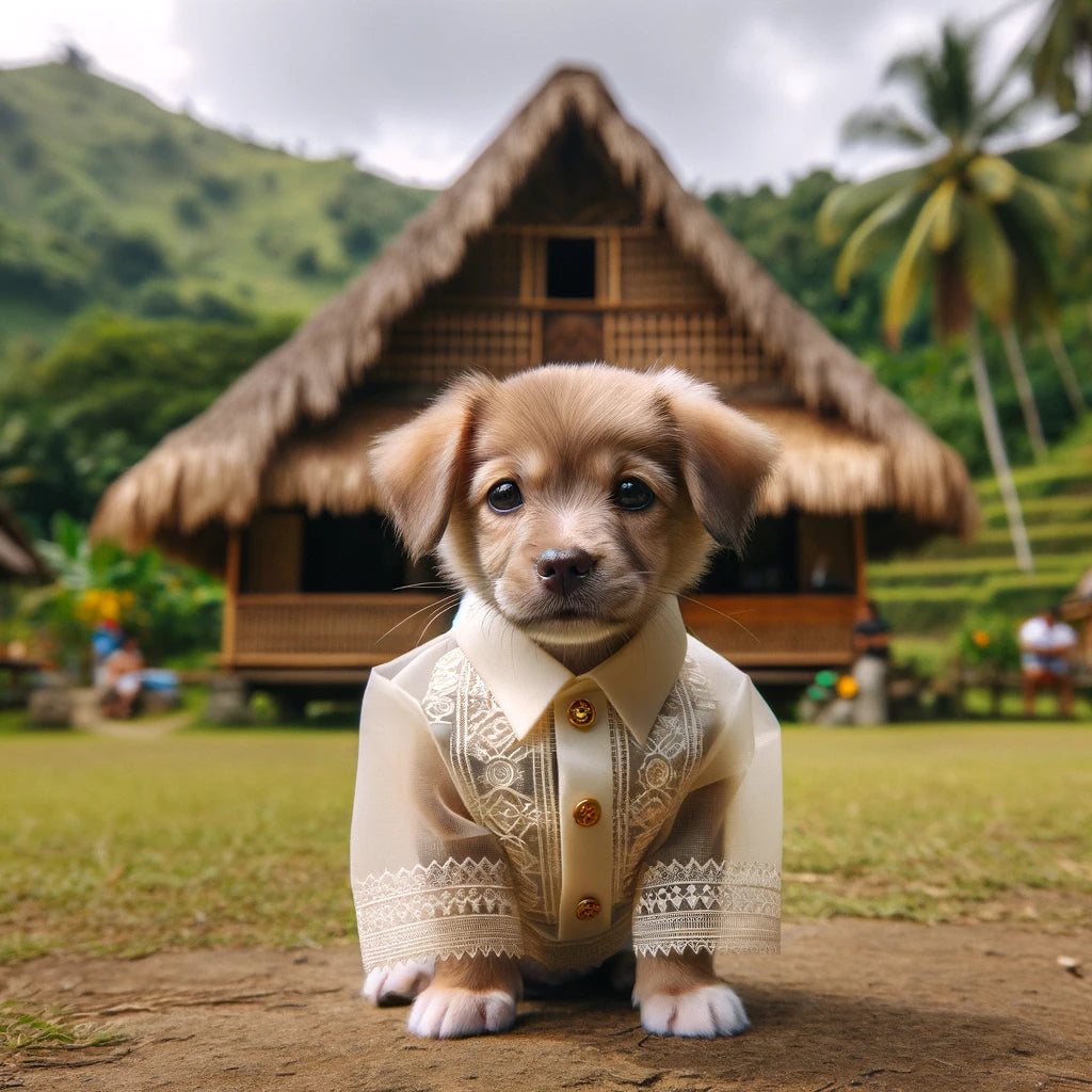 Global Tails - Momo & Sasa Custom Pet Portrait - Pet In Traditional Attire