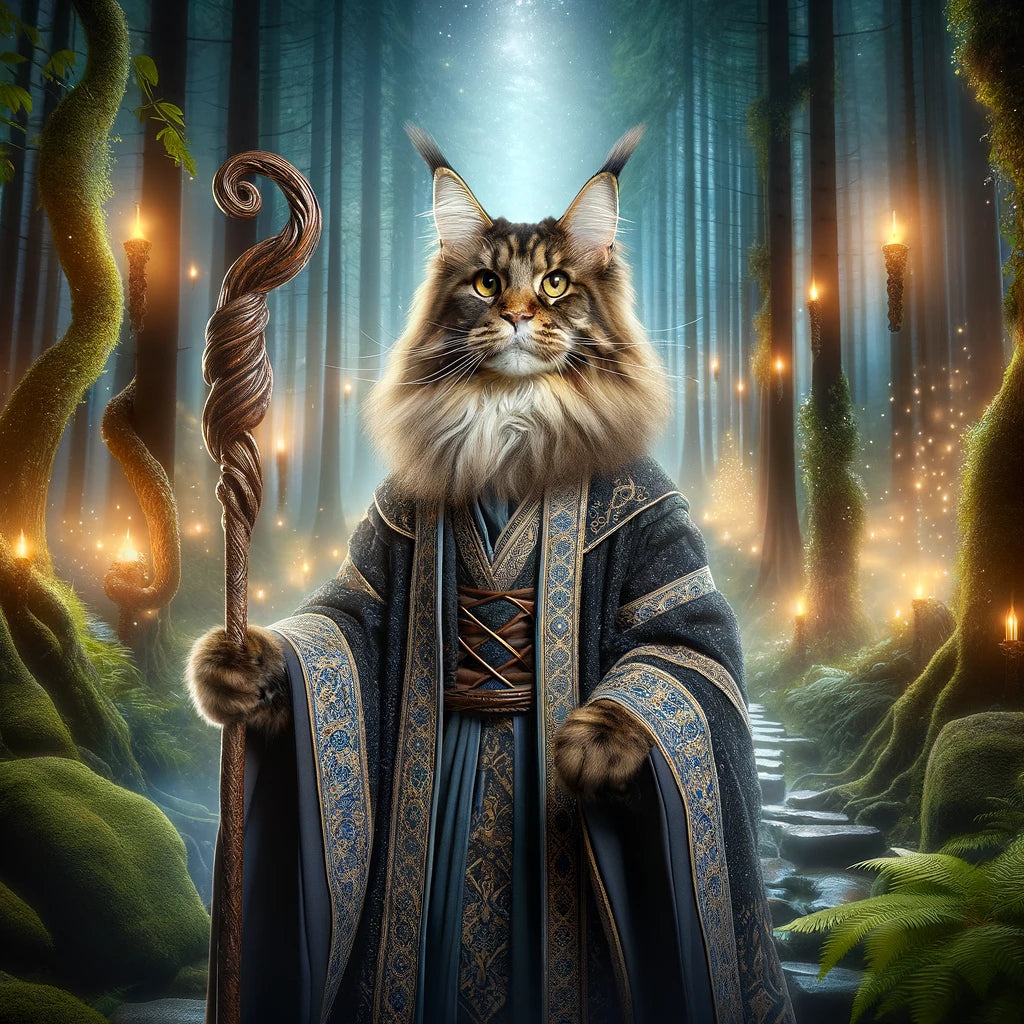 Paws & Prestige - Momo & Sasa Custom Pet Portrait - Pet Fantasy World