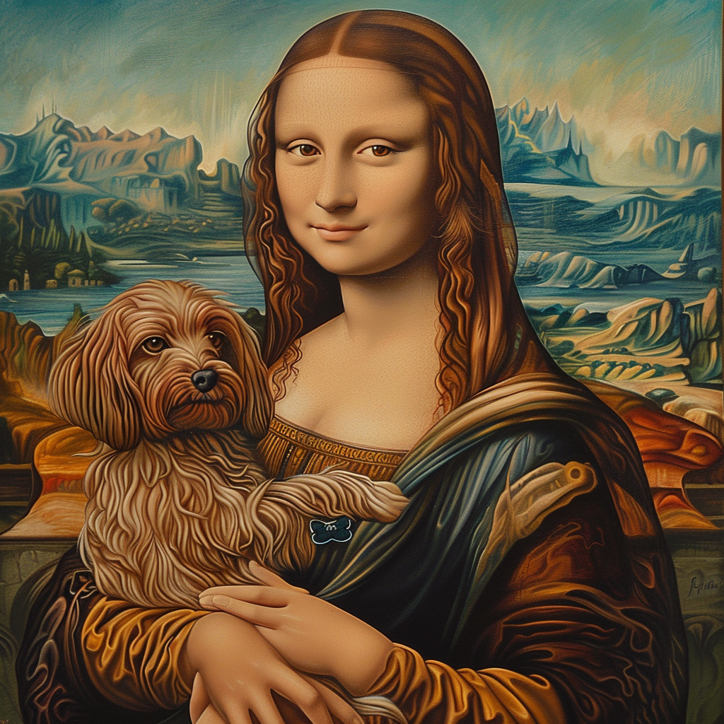 Masterful Muzzles - Momo & Sasa Custom Pet Portrait - Pet In Masterworks