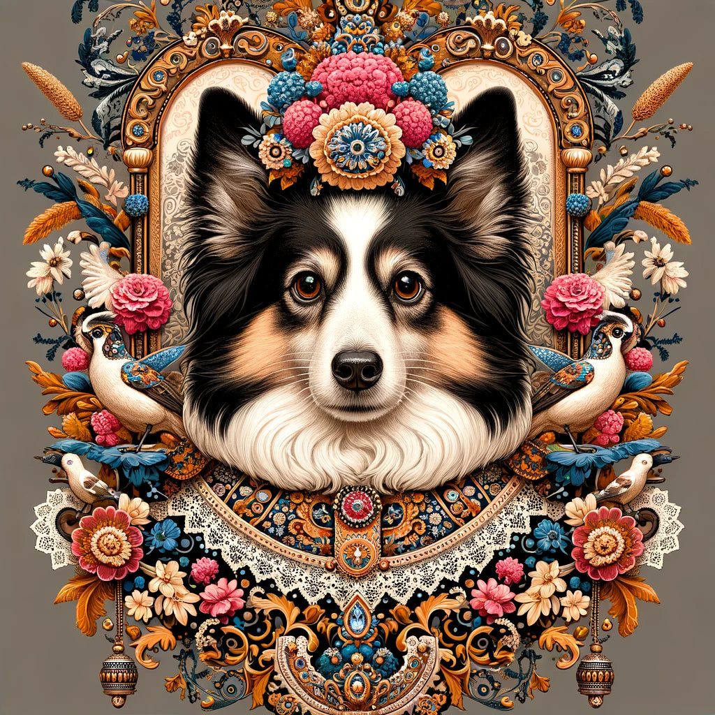 Cultural Canines - Momo & Sasa Custom Pet Portrait - Pet In European Culture