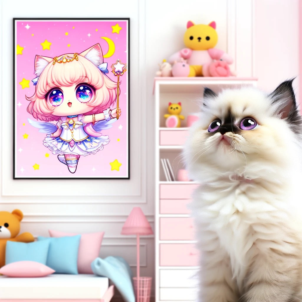 Manga Mates - Momo & Sasa Custom Pet Portrait - Pet Anime Self