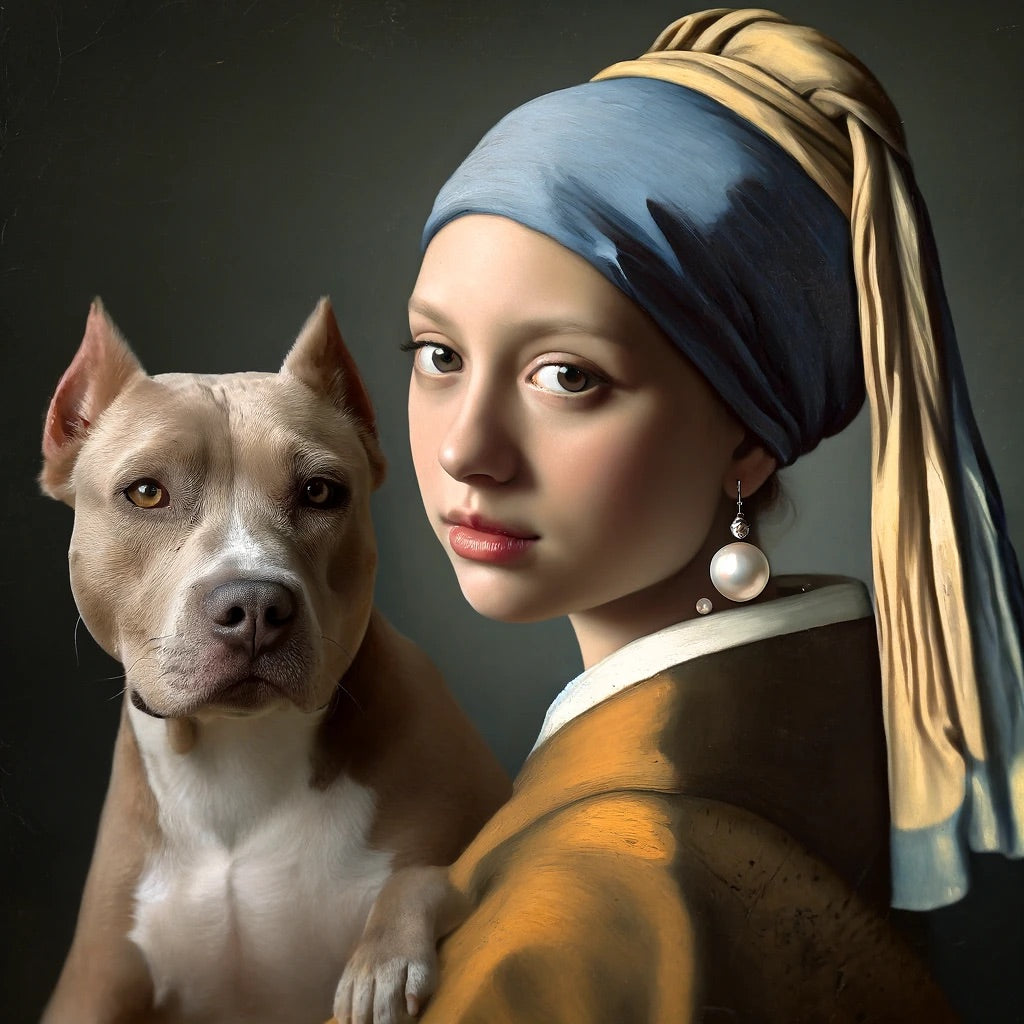 Masterful Muzzles - Momo & Sasa Custom Pet Portrait - Pet In Masterworks