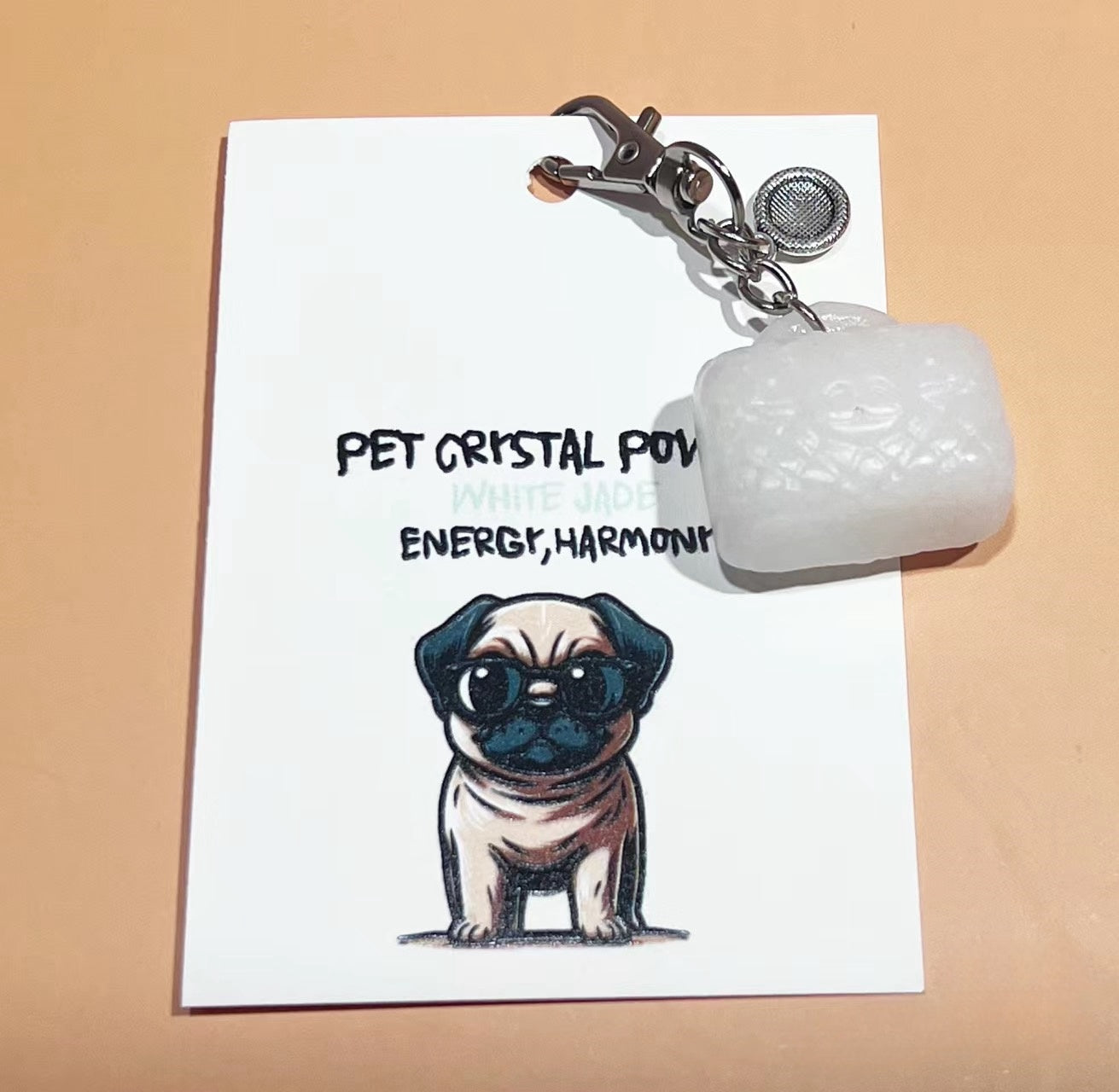 Gem Guardians – Momo & Sasa Custom Pet Crystal Quartz Tag