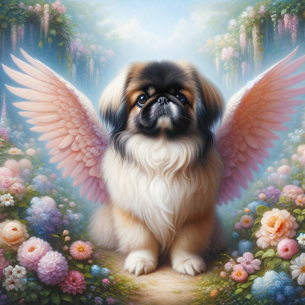 Heavenly Tails - Momo & Sasa Custom Pet Portrait - Pet Angel