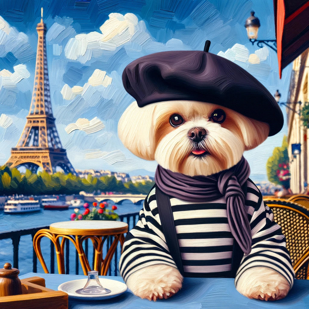 Cultural Canines - Momo & Sasa Custom Pet Portrait - Pet In European Culture