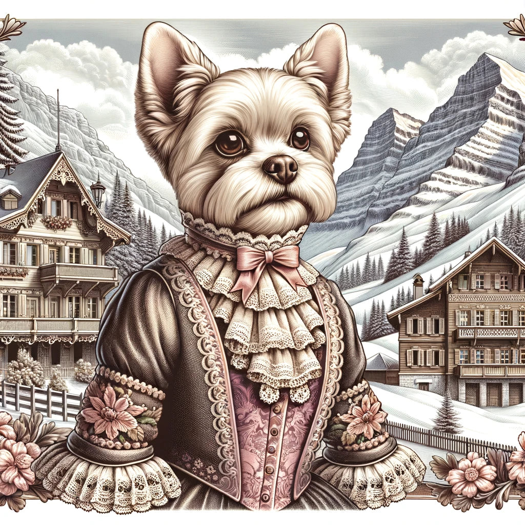 Cultural Canines - Momo & Sasa Custom Pet Portrait - Pet In European Culture