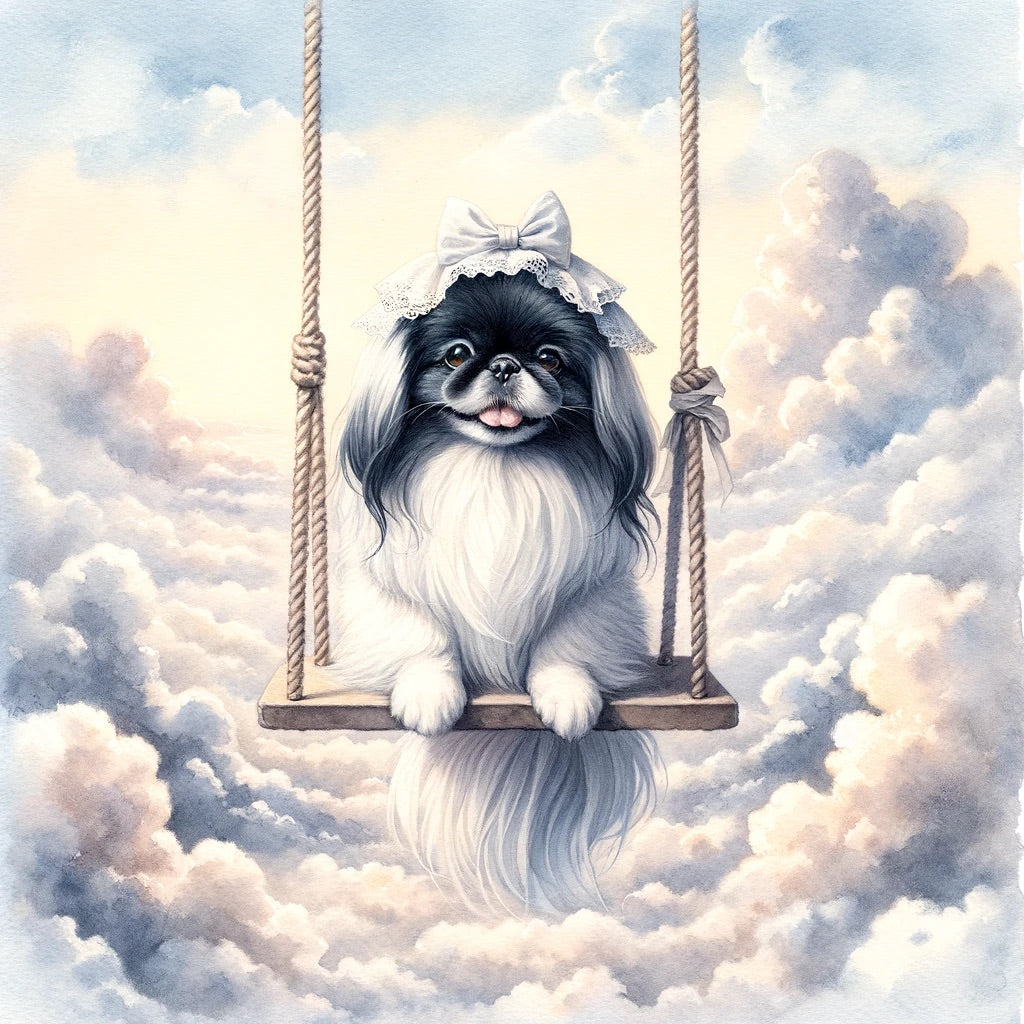 Whimsical Whiskers - Momo & Sasa Custom Pet Portrait - Pet Swing