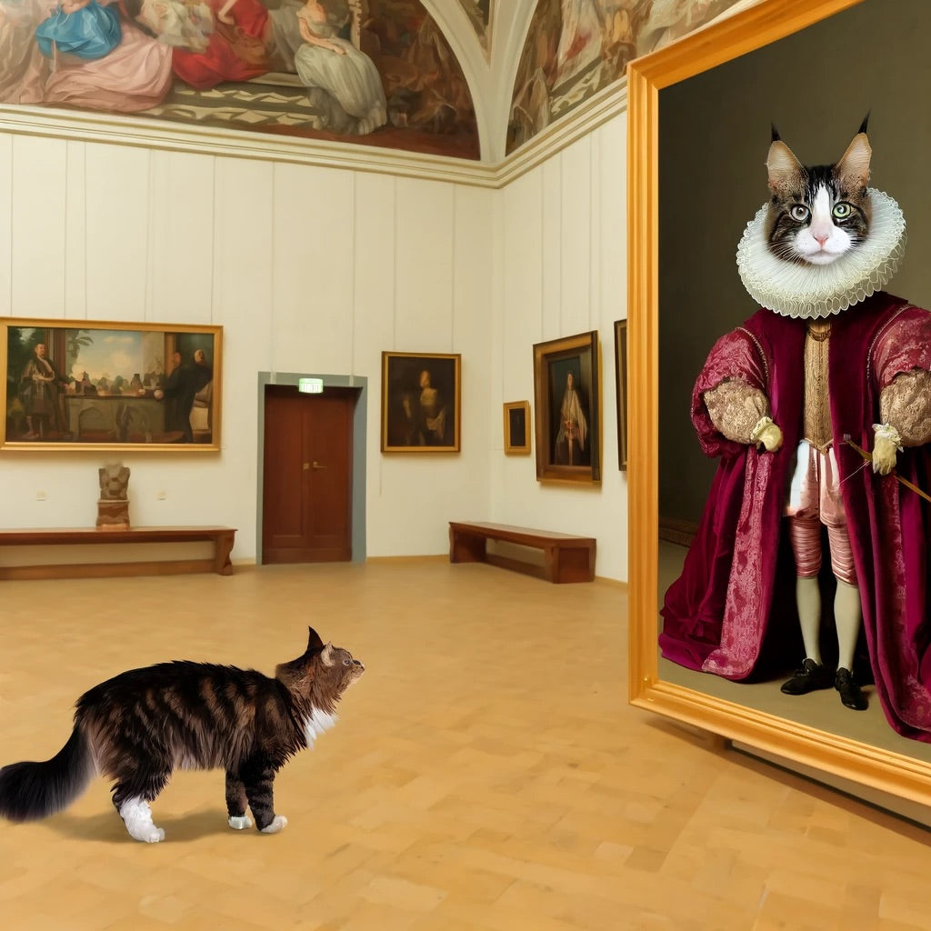 Regal Rovers - Momo & Sasa Custom Pet Portrait - Museum Masterpiece