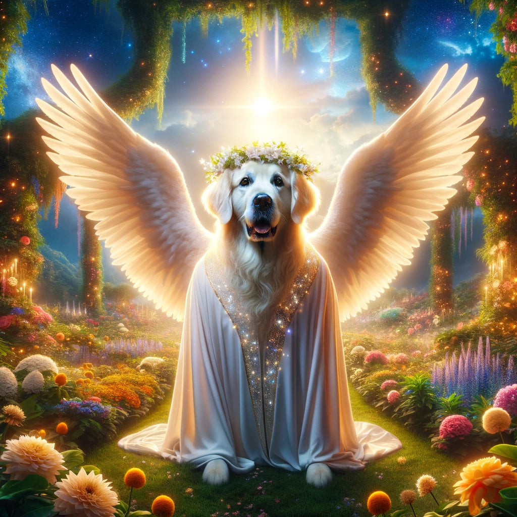 Heavenly Tails - Momo & Sasa Custom Pet Portrait - Pet Angel