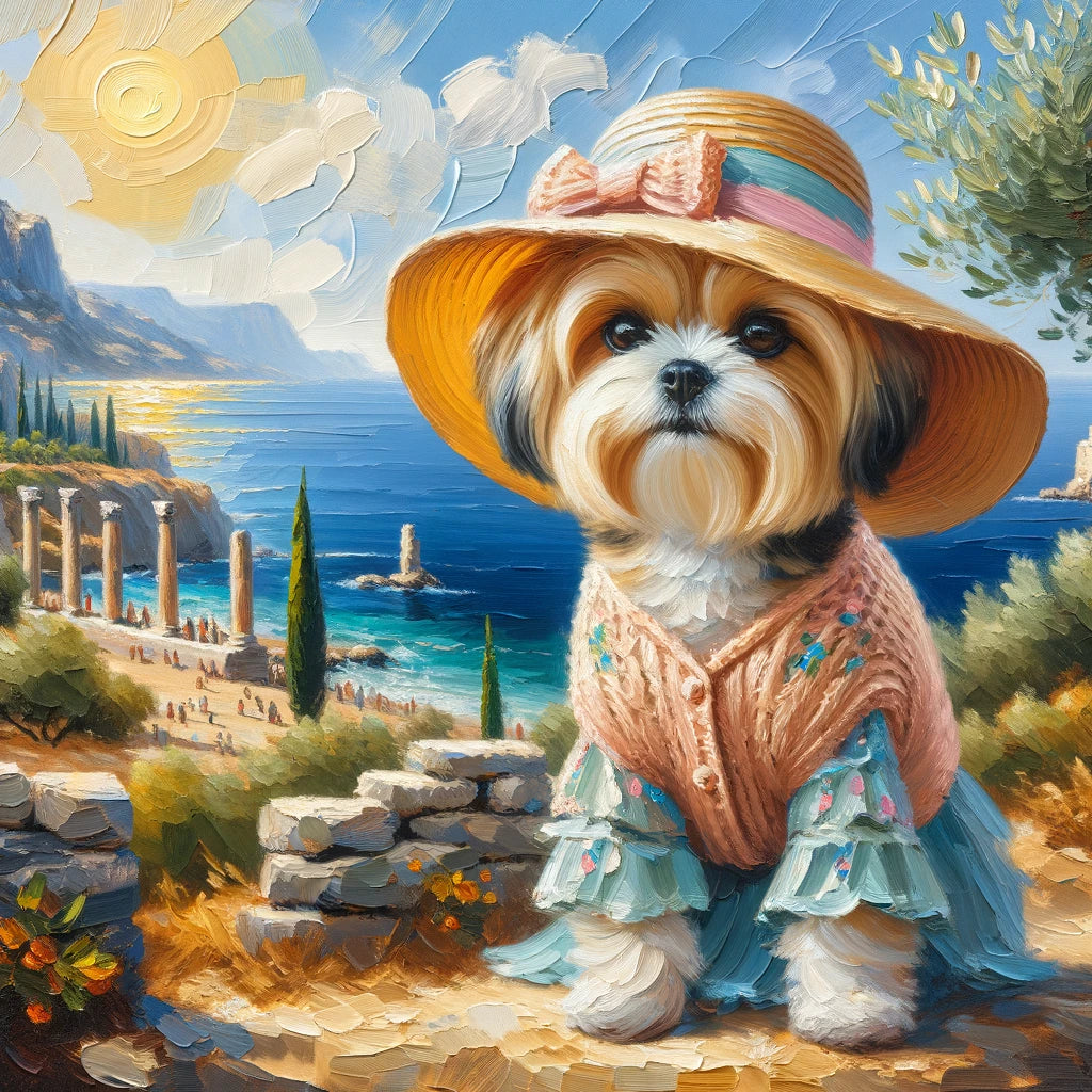 Cultural Canines - Momo & Sasa Custom Pet Portrait - Pet In European Culture