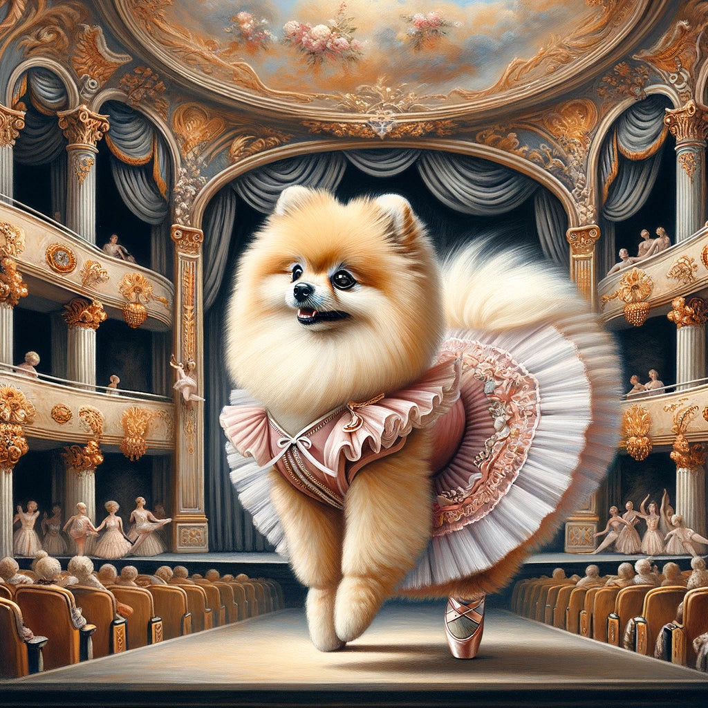 Paw Prance - Momo & Sasa Custom Pet Portrait - Pet Ballet