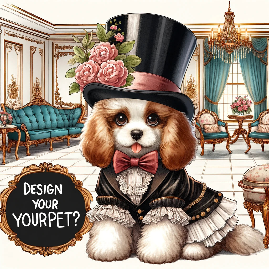 Cultural Canines - Momo & Sasa Custom Pet Portrait - Pet In European Culture