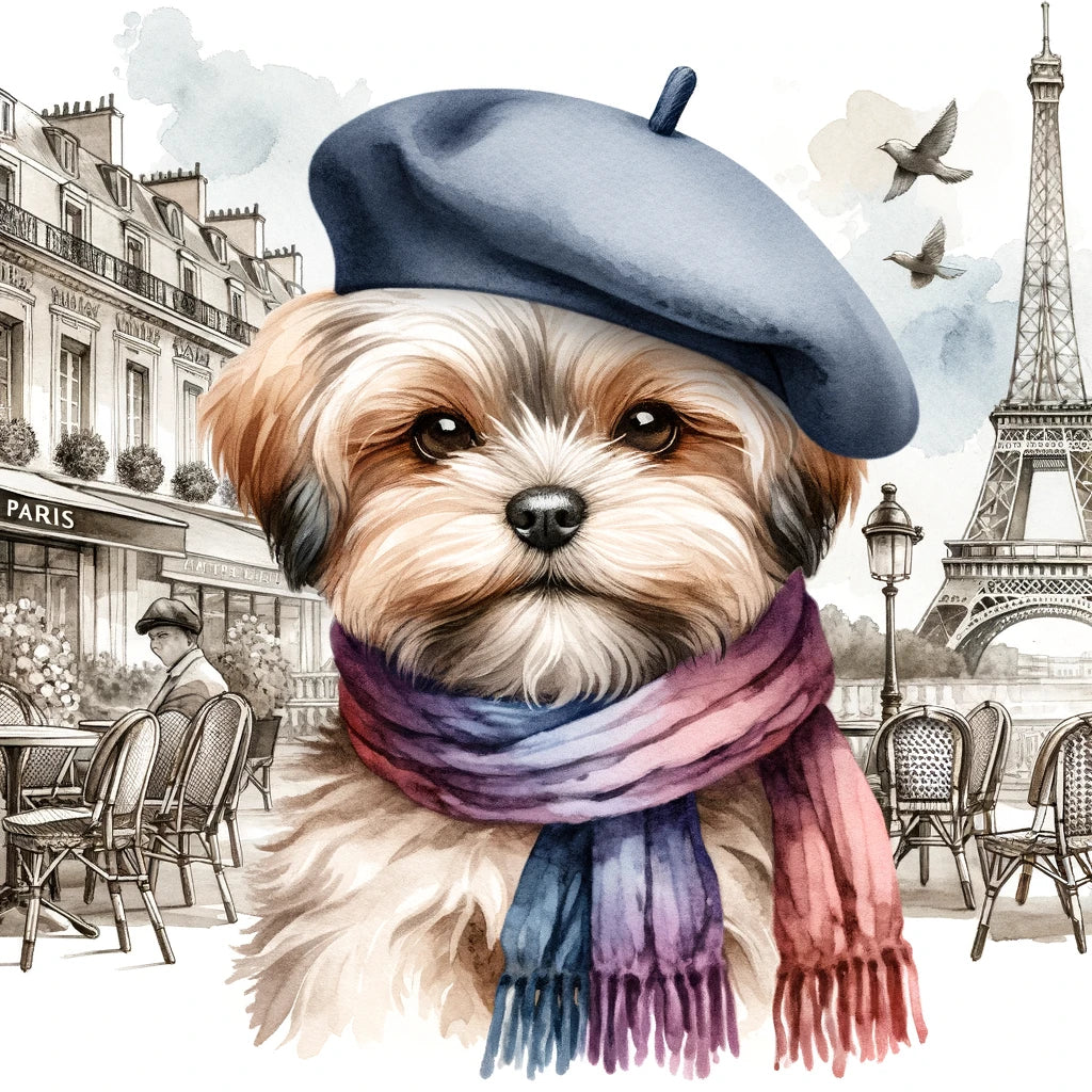 Cultural Canines - Momo & Sasa Custom Pet Portrait - Pet In European Culture