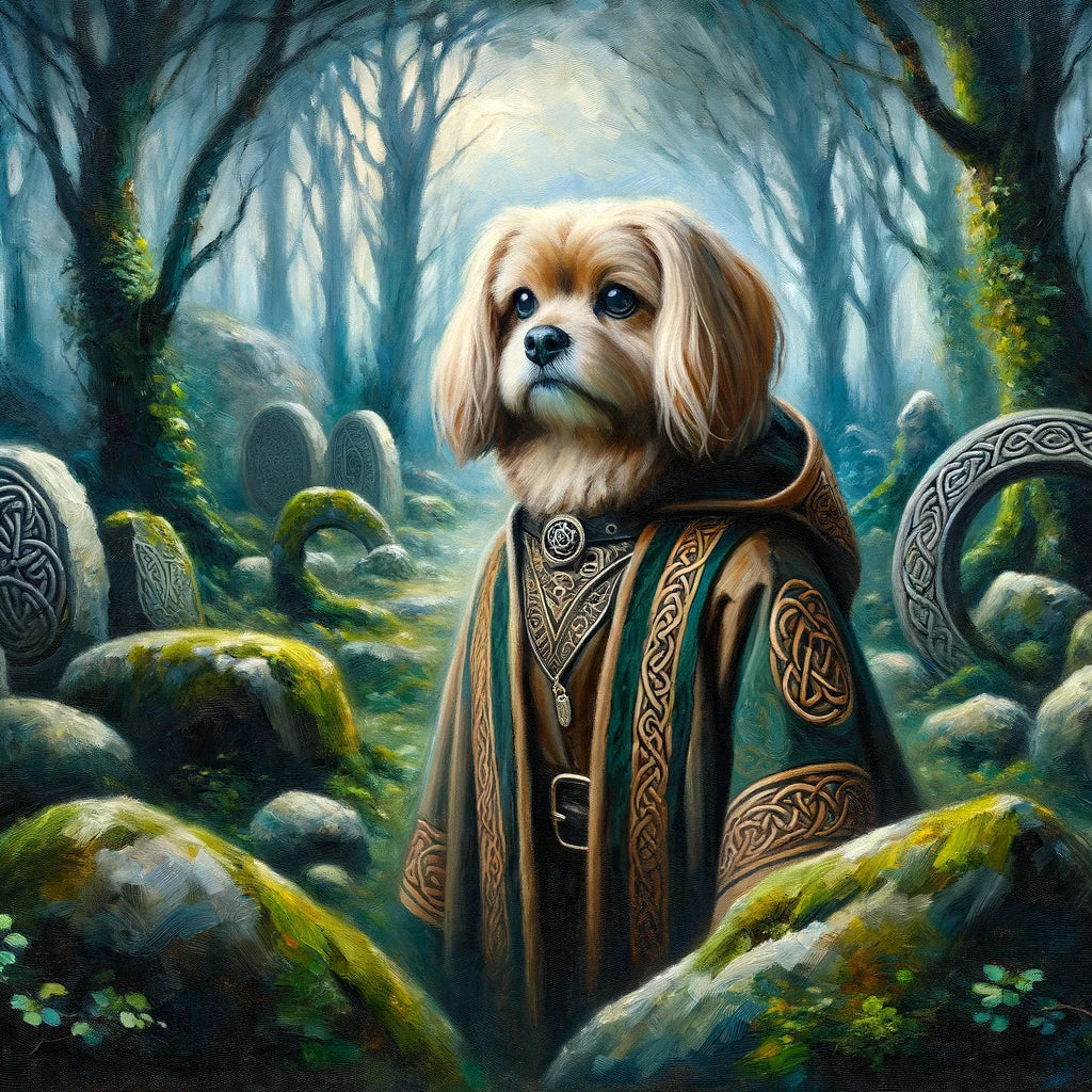 Cultural Canines - Momo & Sasa Custom Pet Portrait - Pet In European Culture