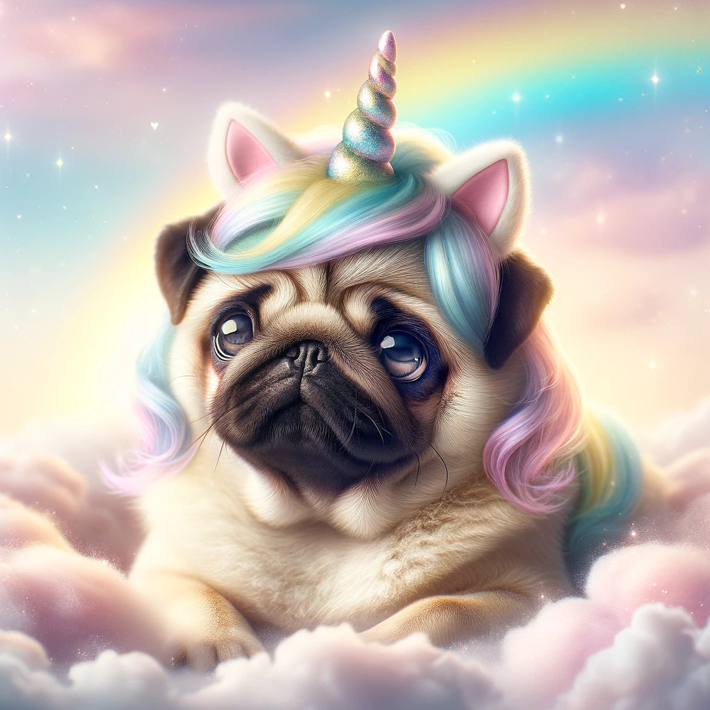 Magic & Manes - Momo & Sasa Custom Pet Portrait - Pet Unicorn