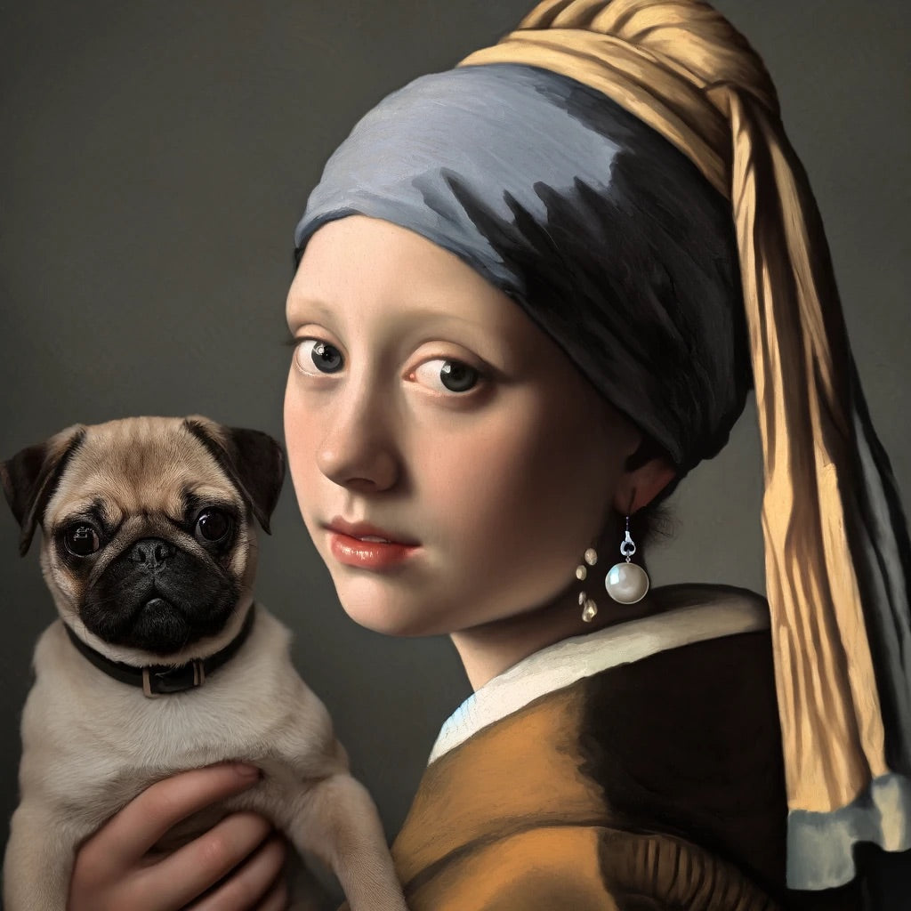 Masterful Muzzles - Momo & Sasa Custom Pet Portrait - Pet In Masterworks