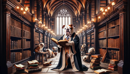 Scholarly Tails - Momo & Sasa Custom Pet Portrait - Pet Librarian