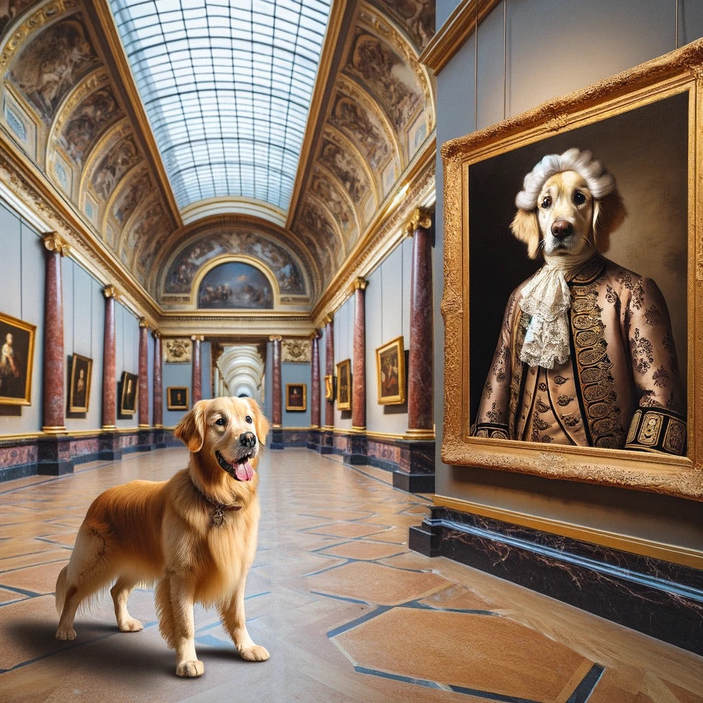 Regal Rovers - Momo & Sasa Custom Pet Portrait - Museum Masterpiece