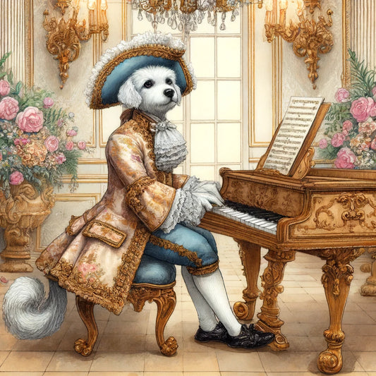 Melodic Mews - Momo & Sasa Custom Pet Portrait - Pet Musician