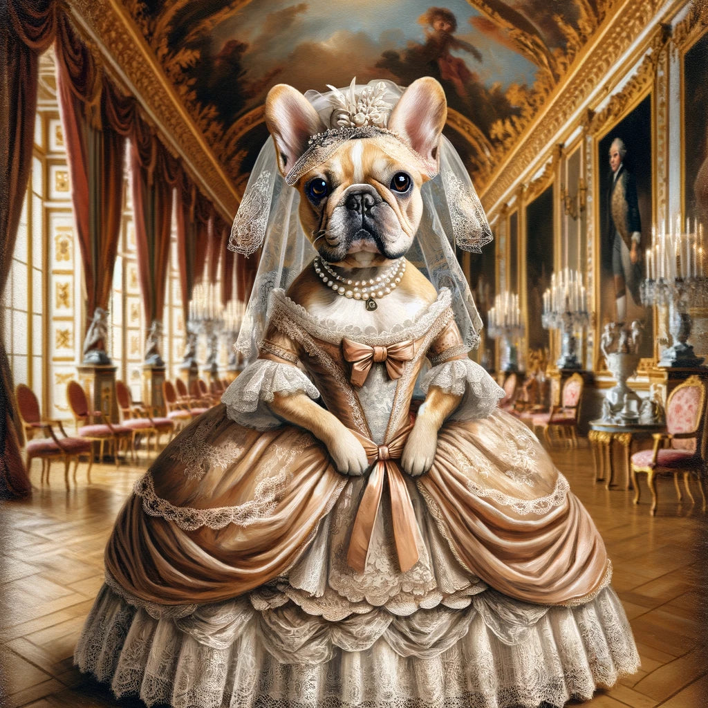 Regal Purrfection - Momo & Sasa Custom Pet Portrait - Pet Bride