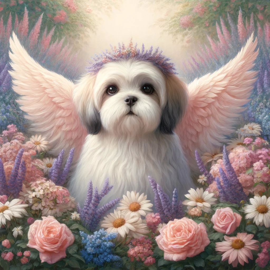 Heavenly Tails - Momo & Sasa Custom Pet Portrait - Pet Angel