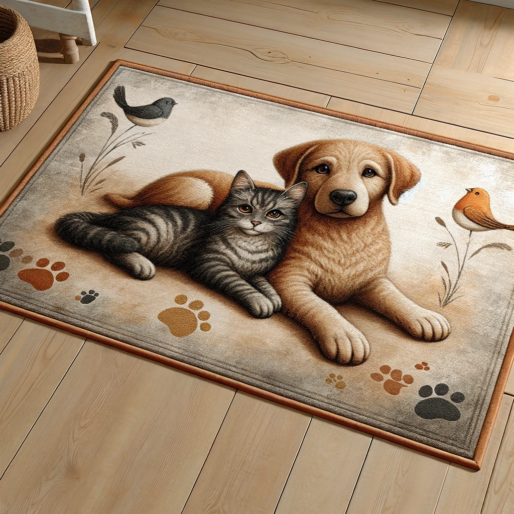 Pawsy Mat - Momo & Sasa Custom Pet Rug