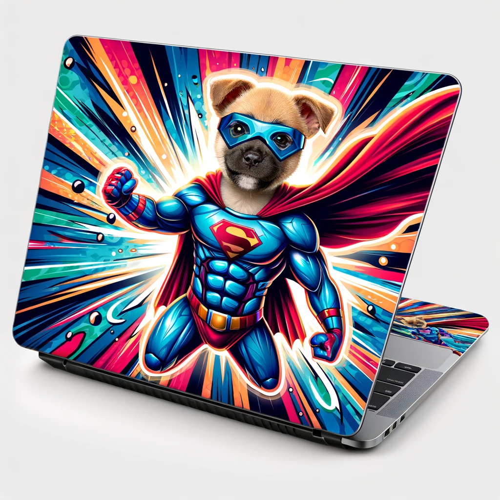 Tech Tails - Momo & Sasa Custom Pet Laptop Skin