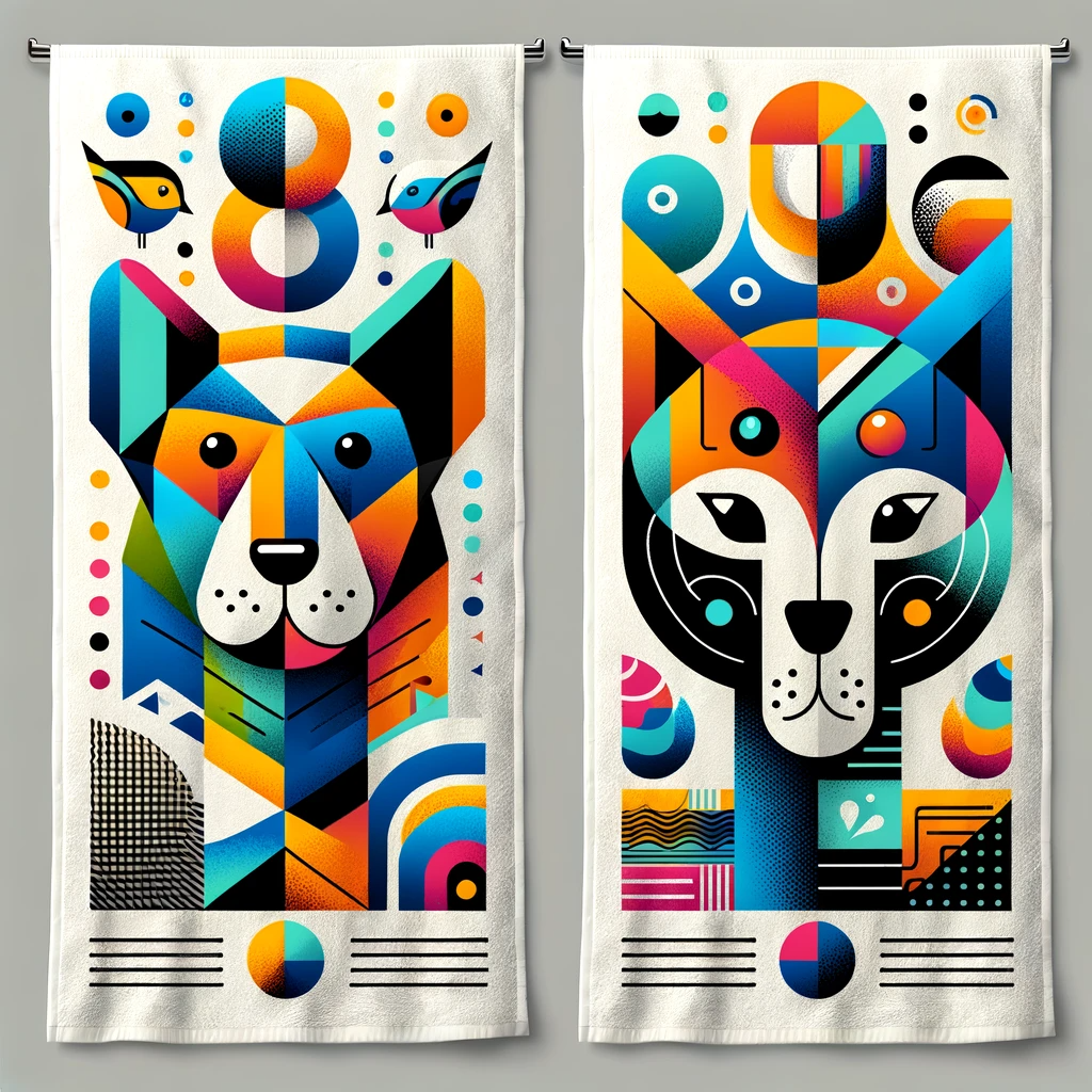 Cuddle Companions - Momo & Sasa Custom Pet Sweat Towel