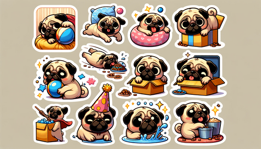 Paws & Play - Momo & Sasa Custom Pet Sticker (12 pcs)