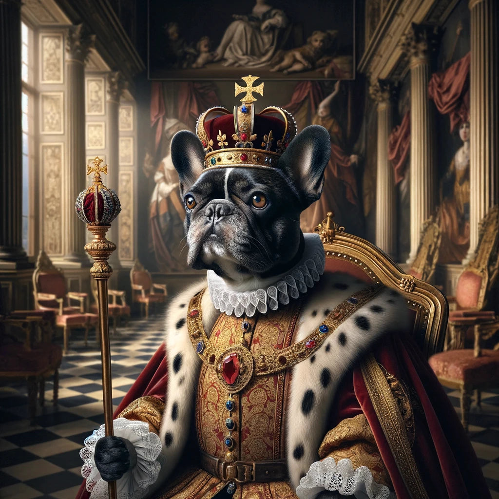 Royal Paws - Momo & Sasa Custom Pet Portrait - Pet King & Queen