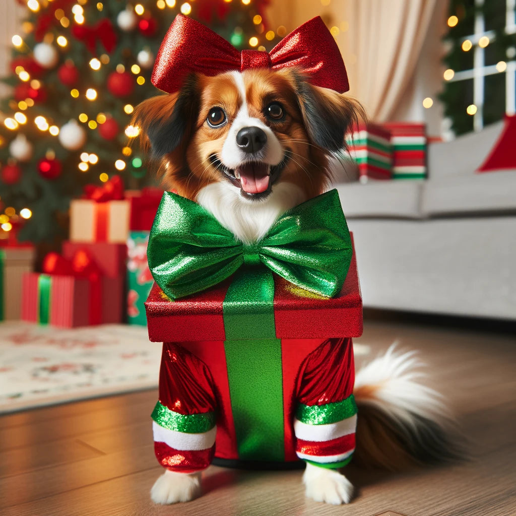 Festive Furballs - Momo & Sasa Custom Pet Portrait - Christmas Vibe