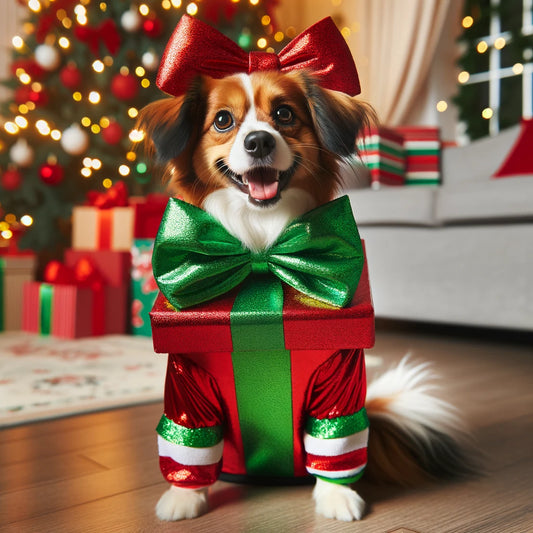 Festive Furballs - Momo & Sasa Custom Pet Portrait - Christmas Vibe
