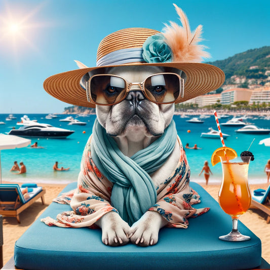 Beach Pawradise - Momo & Sasa Custom Pet Portraits - Best Vacation