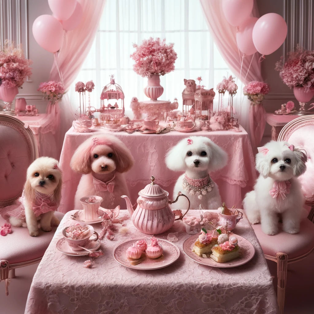 Pawty Time - Momo & Sasa Custom Pet Portrait - Pet Party