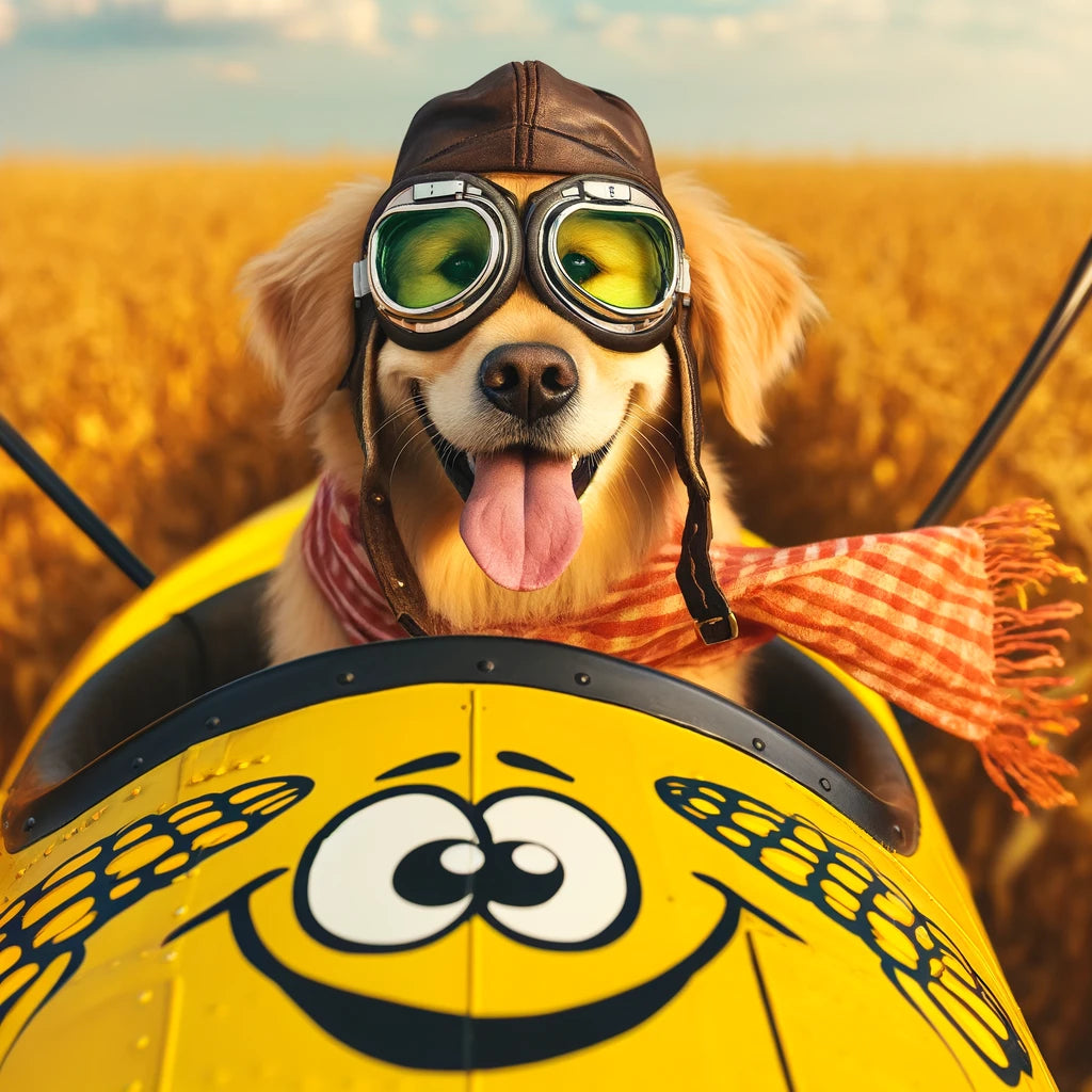 High-Flying - Momo & Sasa Custom Pet Portrait - Pet Pilot