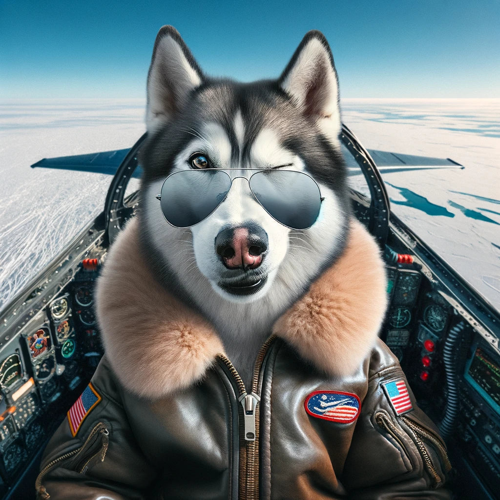 High-Flying - Momo & Sasa Custom Pet Portrait - Pet Pilot