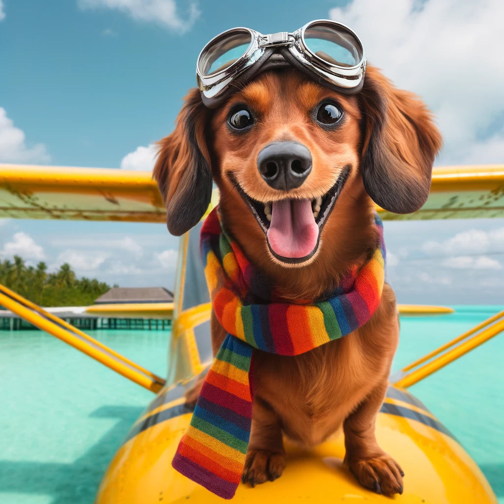 High-Flying - Momo & Sasa Custom Pet Portrait - Pet Pilot